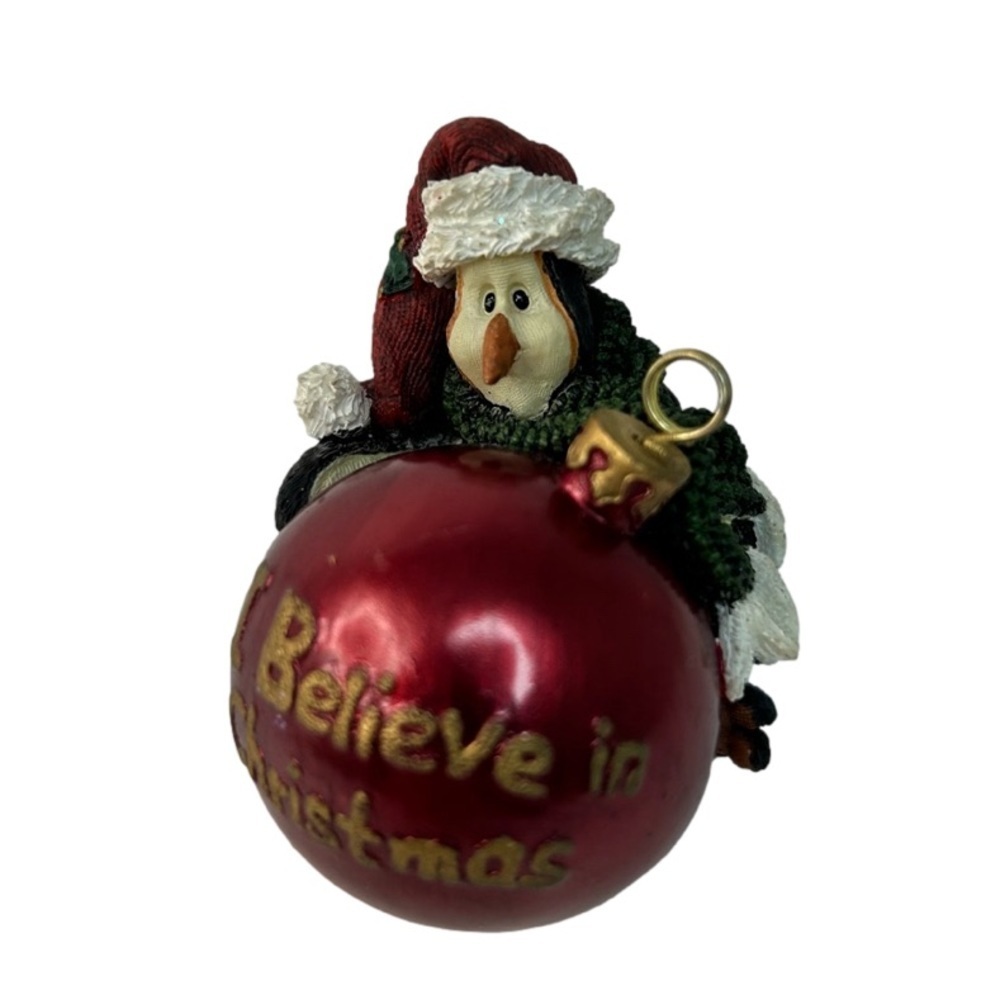 Boyds Bear Naughty & Nice Penny Figure Place Card Holder Penguin